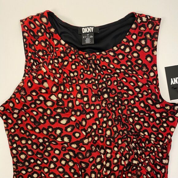 DKNY Women's Multicolor Tank Top Wrap Front Sleeveless Size L‎ - Picture 4 of 10